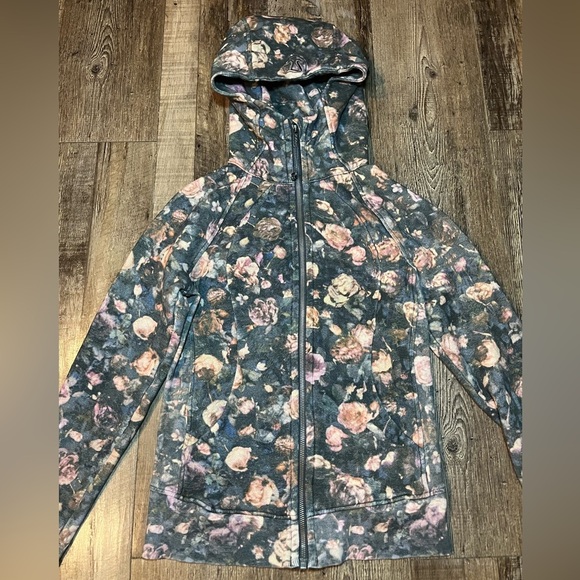 Lululemon Scuba Hoodie *Light Cotton Fleece Frosted Rose Multi Size 4 - Picture 4 of 8